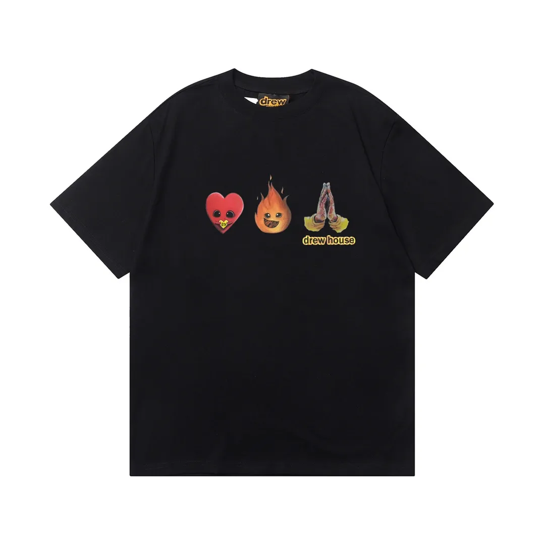 D 035 9 2023SS Same Style drew T g , ！ Quality！！ ， Quality！！ ， ！！ ， ， ， ， ， 。 Sizes：S M L XL ：Black White Royal Blue Red Brown White Orange